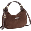 DEPECHE Suede crossbody bag Cross over 008 Chocolate