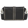 DEPECHE Crossbody bag with embroidery Cross over 099 Black (Nero)