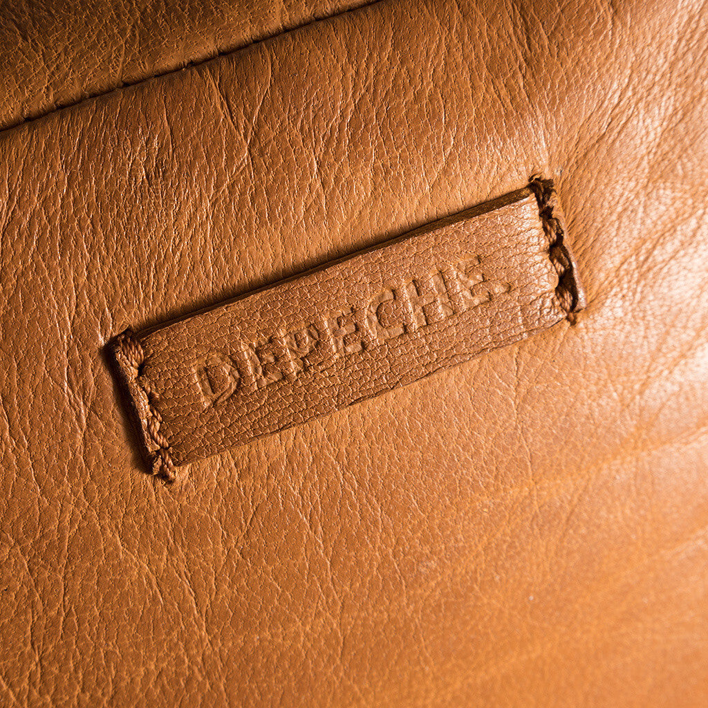 DEPECHE Crossover bag in strong and nice leather quality Cross over 014 Cognac