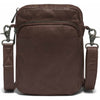 DEPECHE Crossover bag in strong and nice leather quality Cross over 068 Winter brown