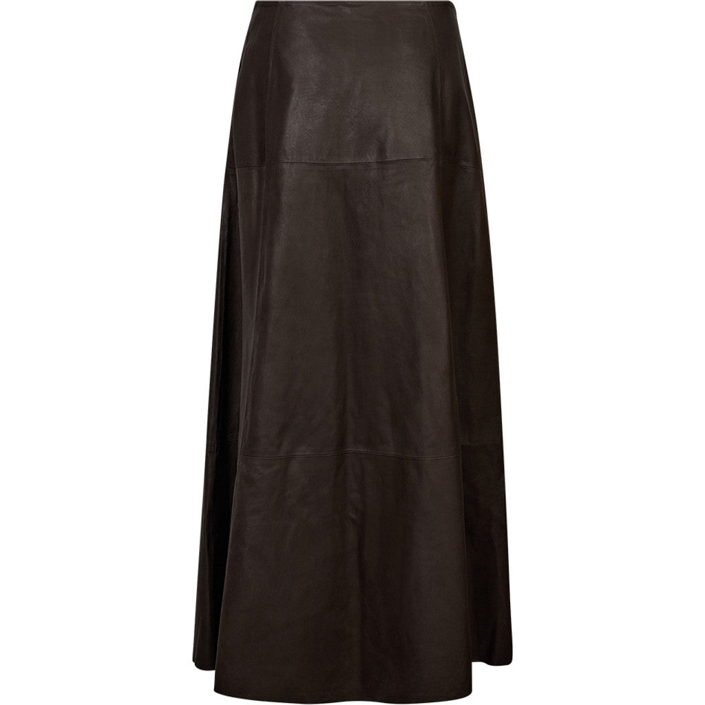 Depeche leather wear Dariana long leather skirt Skirt 015 Brown