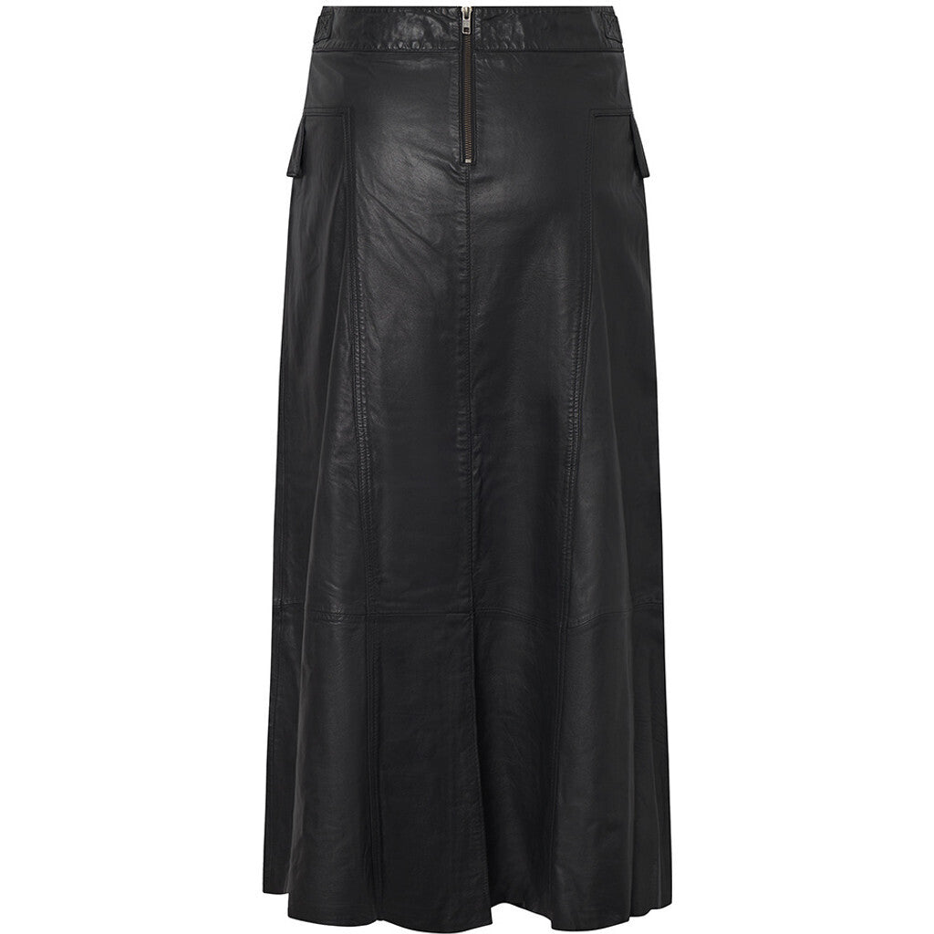 Depeche leather wear Drea A-shaped skirt (RW) Skirts 099 Black (Nero)