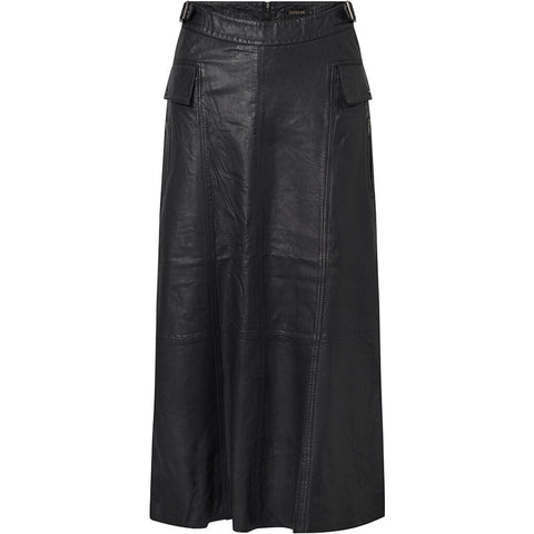 Depeche leather wear Drea A-shaped skirt (RW) Skirts 099 Black (Nero)