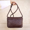 DEPECHE Elegant crossover Clutch 161 Dark brown