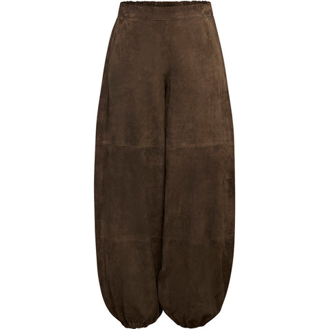 Depeche leather wear Ella Balloon Suede Pants Pants 341 Warm Deer