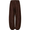Depeche leather wear Ella balloon pants in soft suede Pants 067 Dusty brown