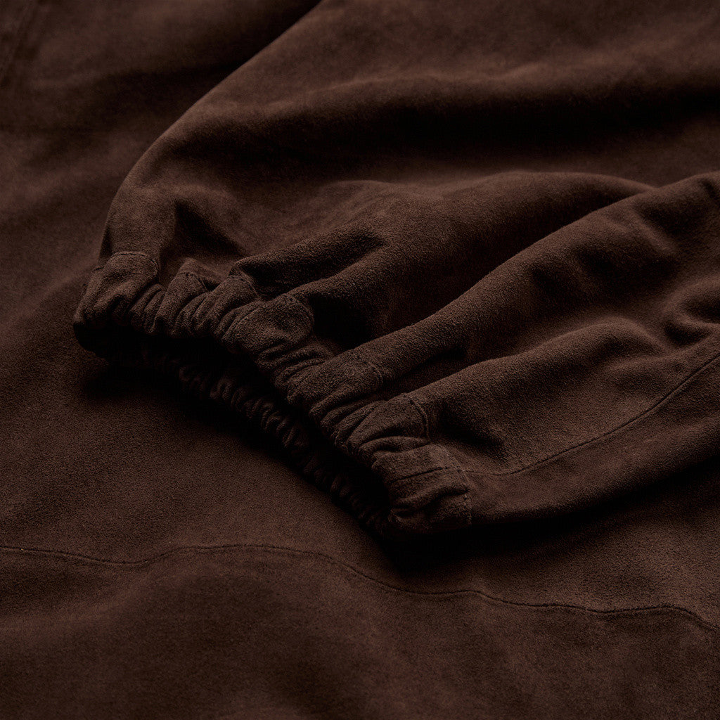 Depeche leather wear Ella balloon pants in soft suede Pants 067 Dusty brown