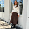 Depeche leather wear Evelyn suede skirt Skirts 067 Dusty brown