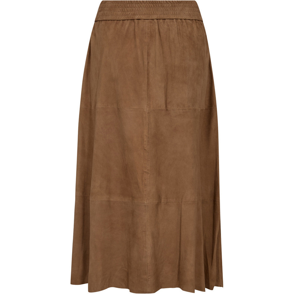 Depeche leather wear Evelyn suede skirt Skirt 311 Wood