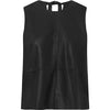 Depeche leather wear Exclusive Beth leather top Tops 099 Black (Nero)