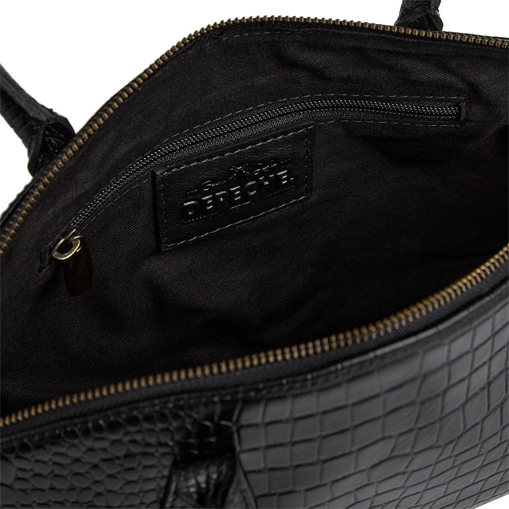 DEPECHE Fashion Favourites Handbag Shoulderbag / Handbag 343 Black croco