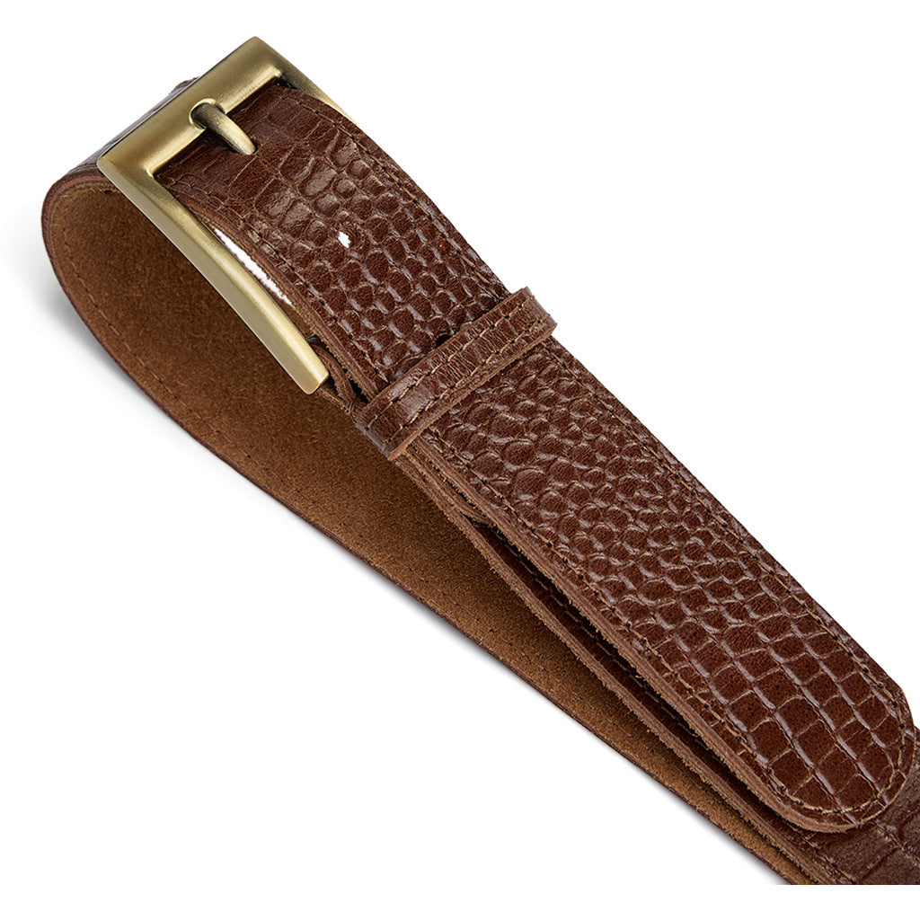 DEPECHE Fashion Favourites croco leather belt Belt 326 Cognac Croco