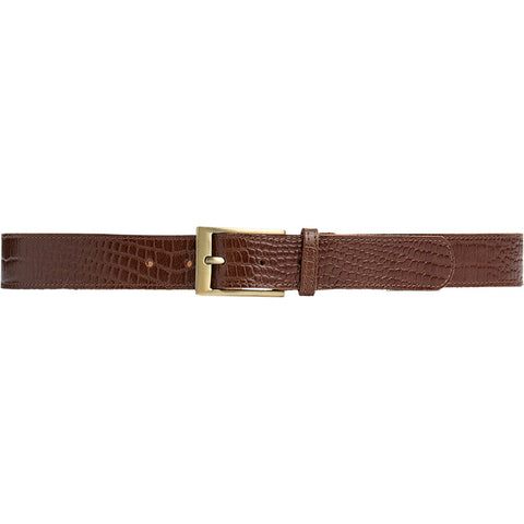 DEPECHE Fashion Favourites croco leather belt Belt 326 Cognac Croco