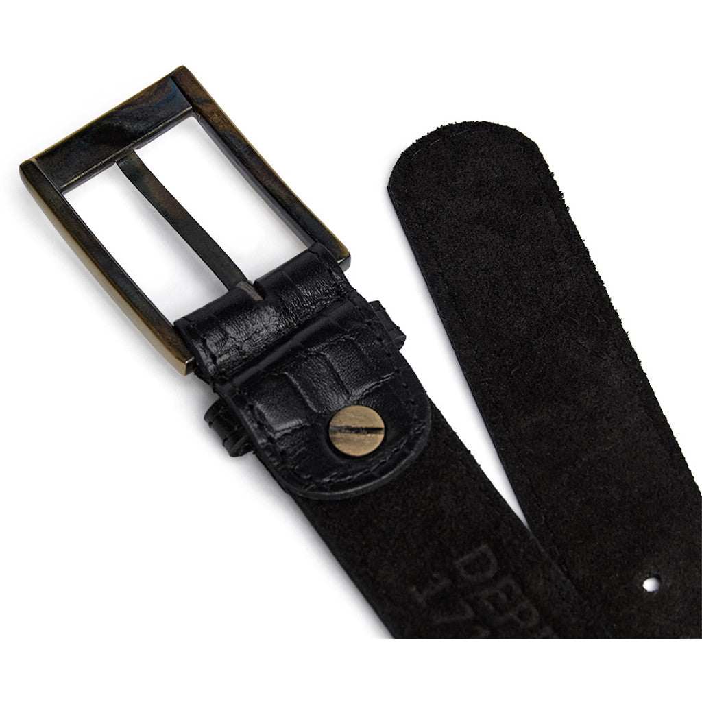 DEPECHE Fashion Favourites croco leather belt Belt 343 Black croco