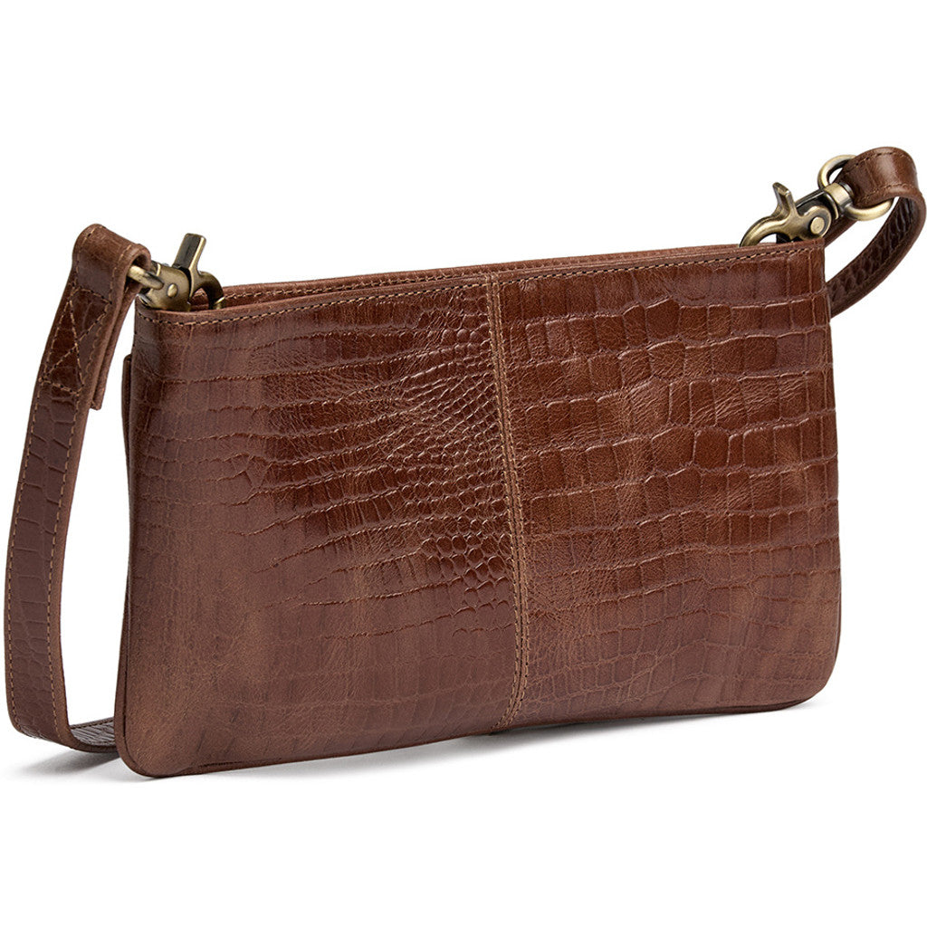 DEPECHE Fashion Favourites croco leather clutch Clutch 326 Cognac Croco