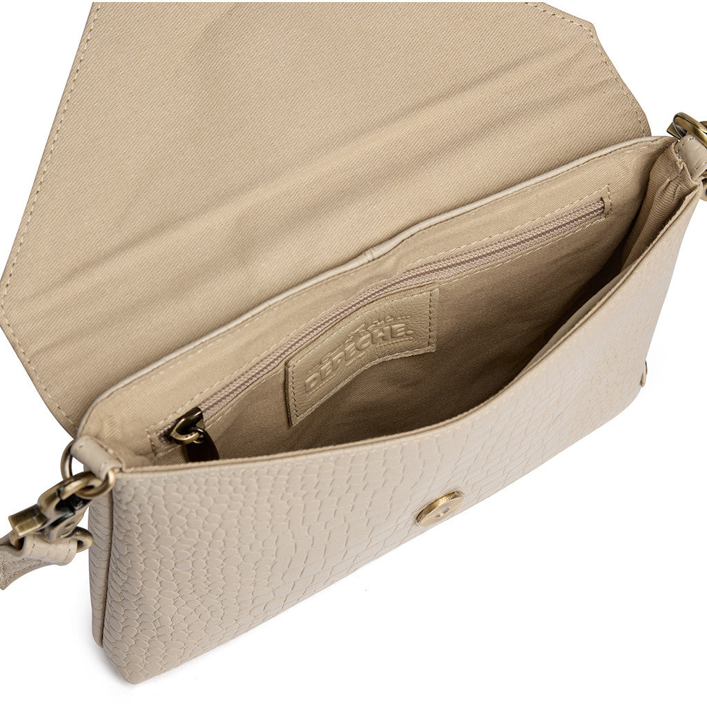 DEPECHE Fashion Favourites croco leather clutch Clutch 325 Sand Croco