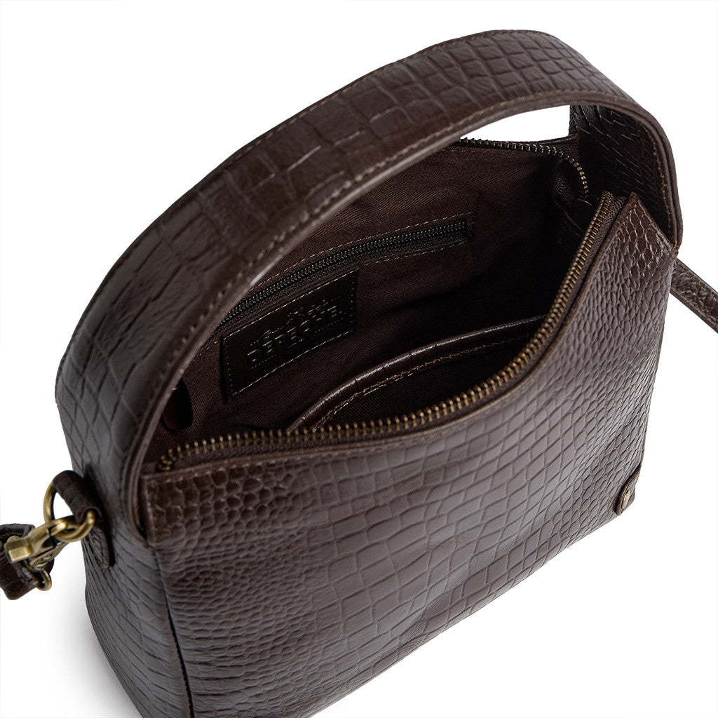 DEPECHE Fashion Favourites croco leather crossover Cross over 265 Brown Croco