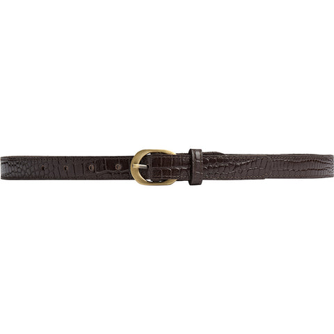 DEPECHE Fashion Favourites croco slim leather belt Belt 265 Brown Croco