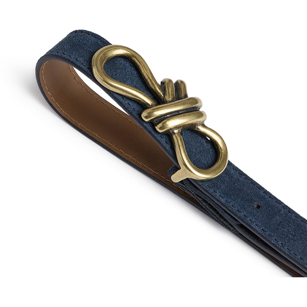 DEPECHE Feminine suede belt with buckle Belt 031 Ocean
