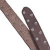 DEPECHE Femnine belt with studs Belts 015 Brown