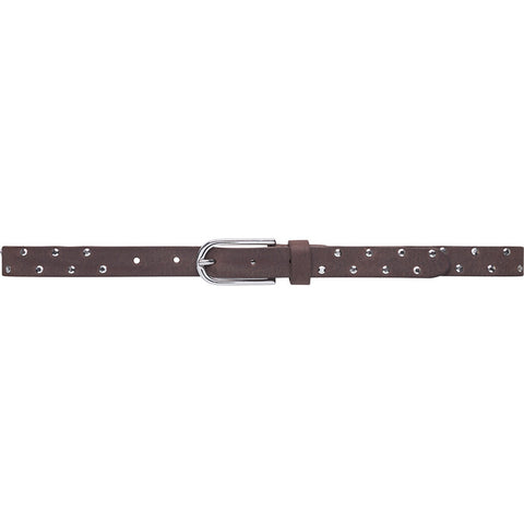 DEPECHE Femnine belt with studs Belts 015 Brown