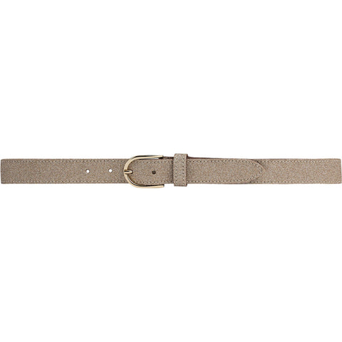 DEPECHE Glitter belt with discreet buckle Belts 206 Gold Metallic