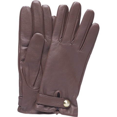 DEPECHE Gloves with beautiful detail Gloves 166 Brownie