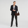 DEPECHE Handbag in suede and cow leather Shoulderbag / Handbag 008 Chocolate