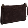 DEPECHE Handwoven suede clutch bag Small bag / Clutch 008 Chocolate