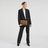 DEPECHE Handwoven suede crossover bag Cross over 007 Mud
