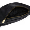 DEPECHE High-quality leather bumbag Bumbag 154 Black/Brass