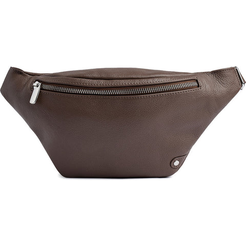 DEPECHE High-quality leather bumbag Bumbag 250 Dark Taupe