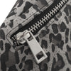 DEPECHE High-quality leather bumbag Bumbag 281 Grey leo print