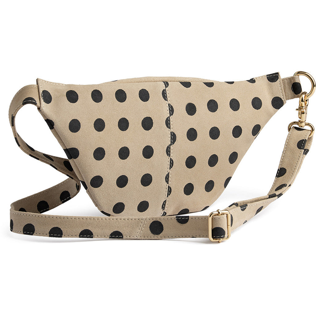 DEPECHE High-quality leather bumbag Bumbag 301 Black Dots