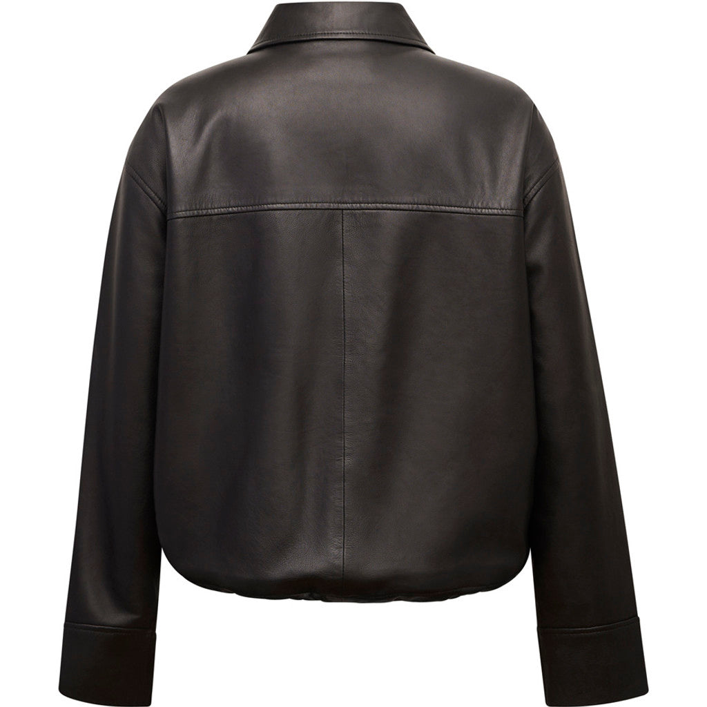 Depeche leather wear Isla Bomber Jacket Jacket 008 Chocolate