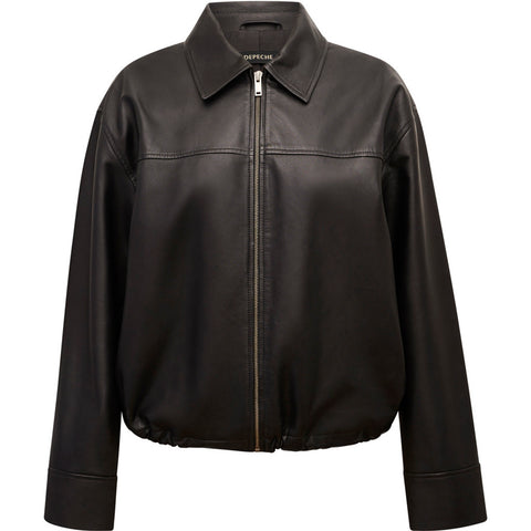 Depeche leather wear Isla Bomber Jacket Jacket 008 Chocolate