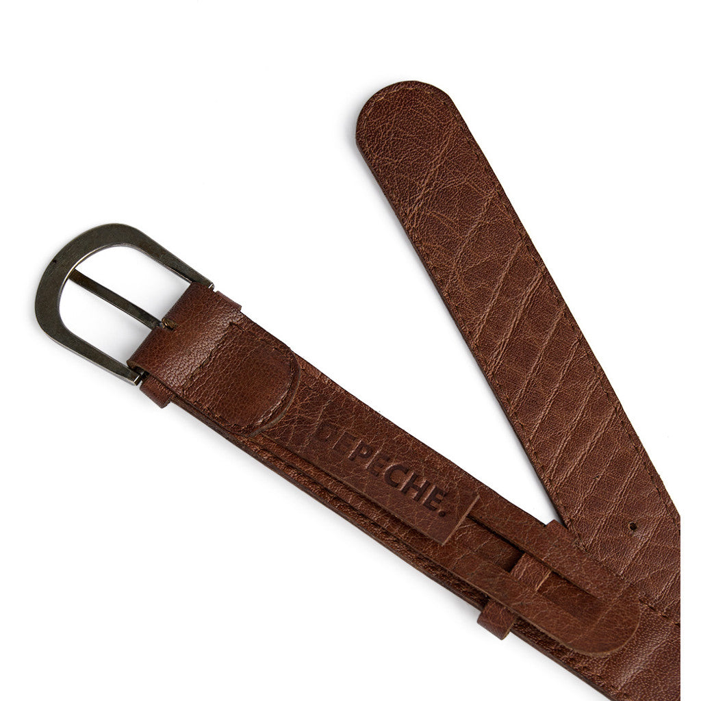DEPECHE Jeans Belt Belts 014 Cognac