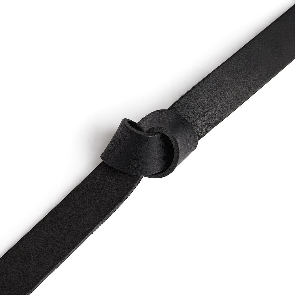 DEPECHE Jeans belt Belt 300 Black/Amr silver