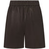Depeche leather wear Julia leather shorts Shorts 008 Chocolate