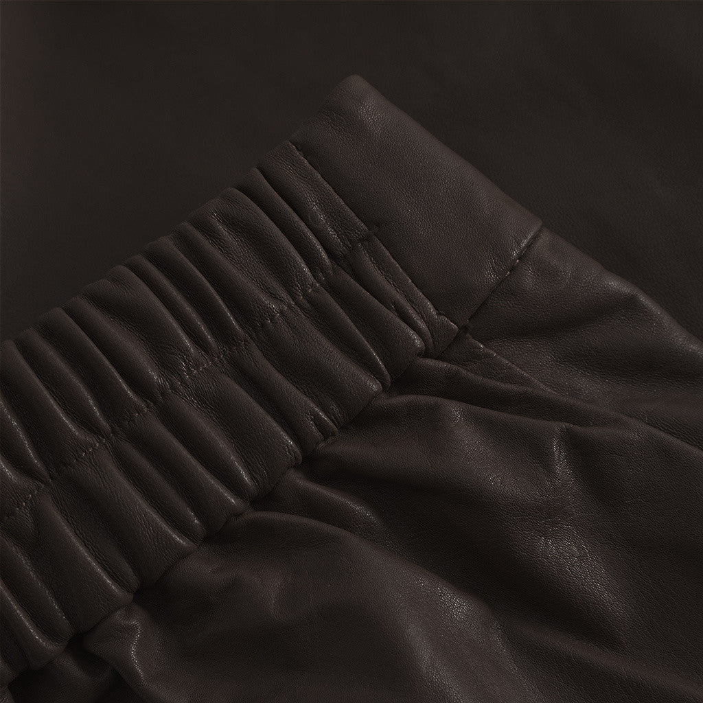 Depeche leather wear Julia leather shorts Shorts 008 Chocolate