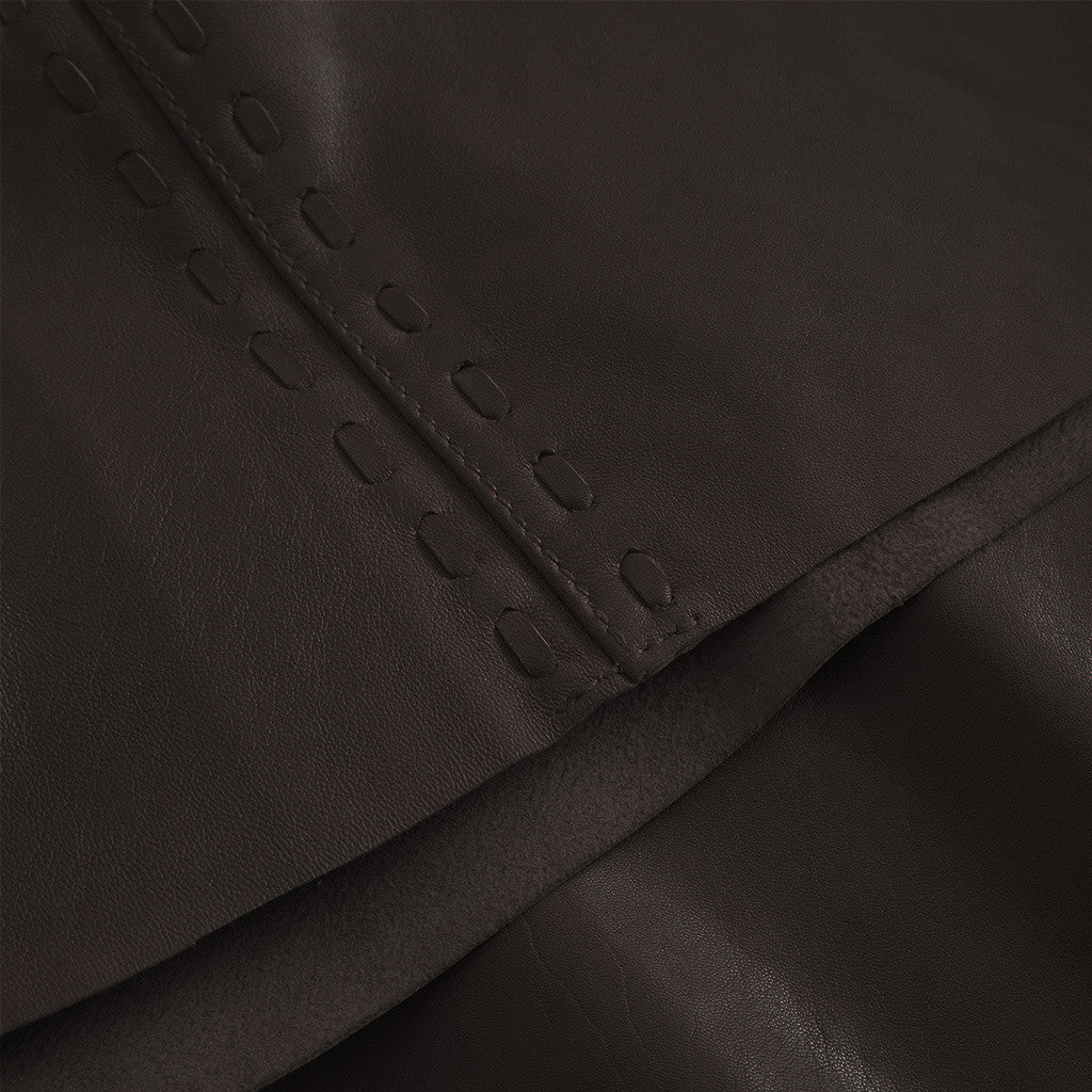 Depeche leather wear Julia leather shorts Shorts 008 Chocolate