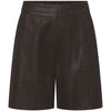 Depeche leather wear Julia leather shorts Shorts 008 Chocolate