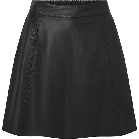 Depeche leather wear Julia overknee leather skirt Skirts 099 Black (Nero)