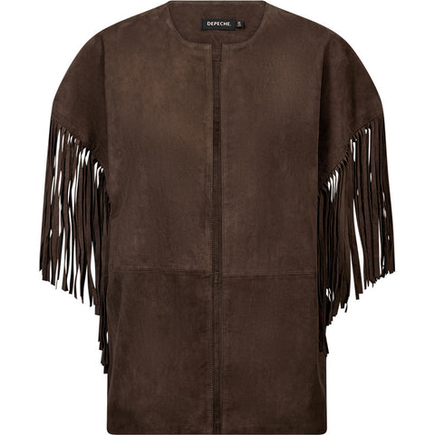 Depeche leather wear Kala Suede Vest Vest 341 Warm Deer