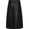 Depeche leather wear Kenya underknee leather skirt Skirts 099 Black (Nero)