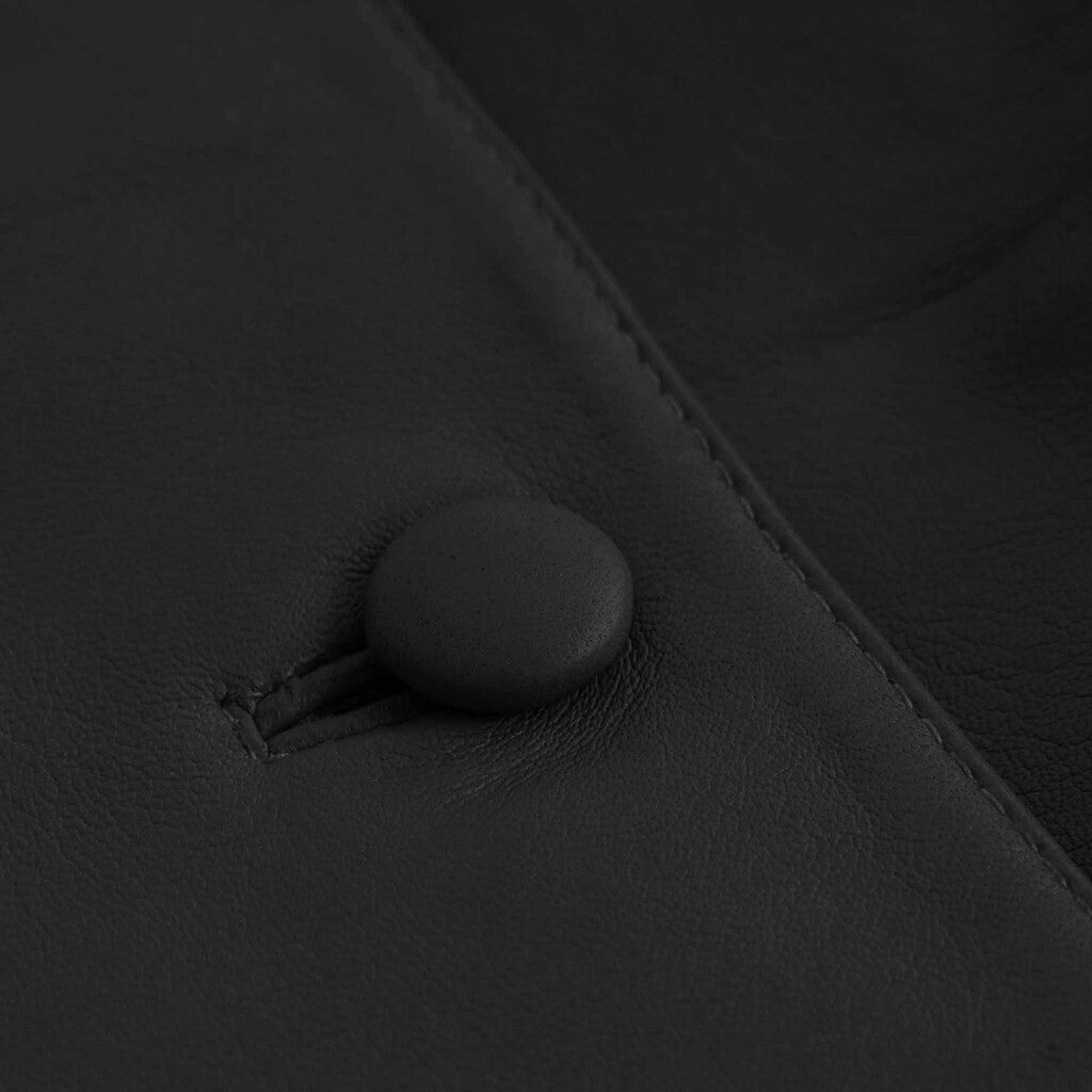 Depeche leather wear Kimmi suit vest in soft leather quality Vest 099 Black (Nero)