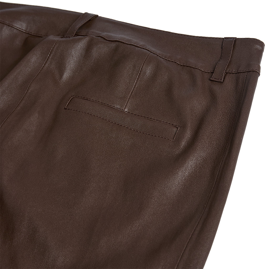 Depeche leather wear Kiri Boot Cut Leather Pants Pants 173 Chestnut