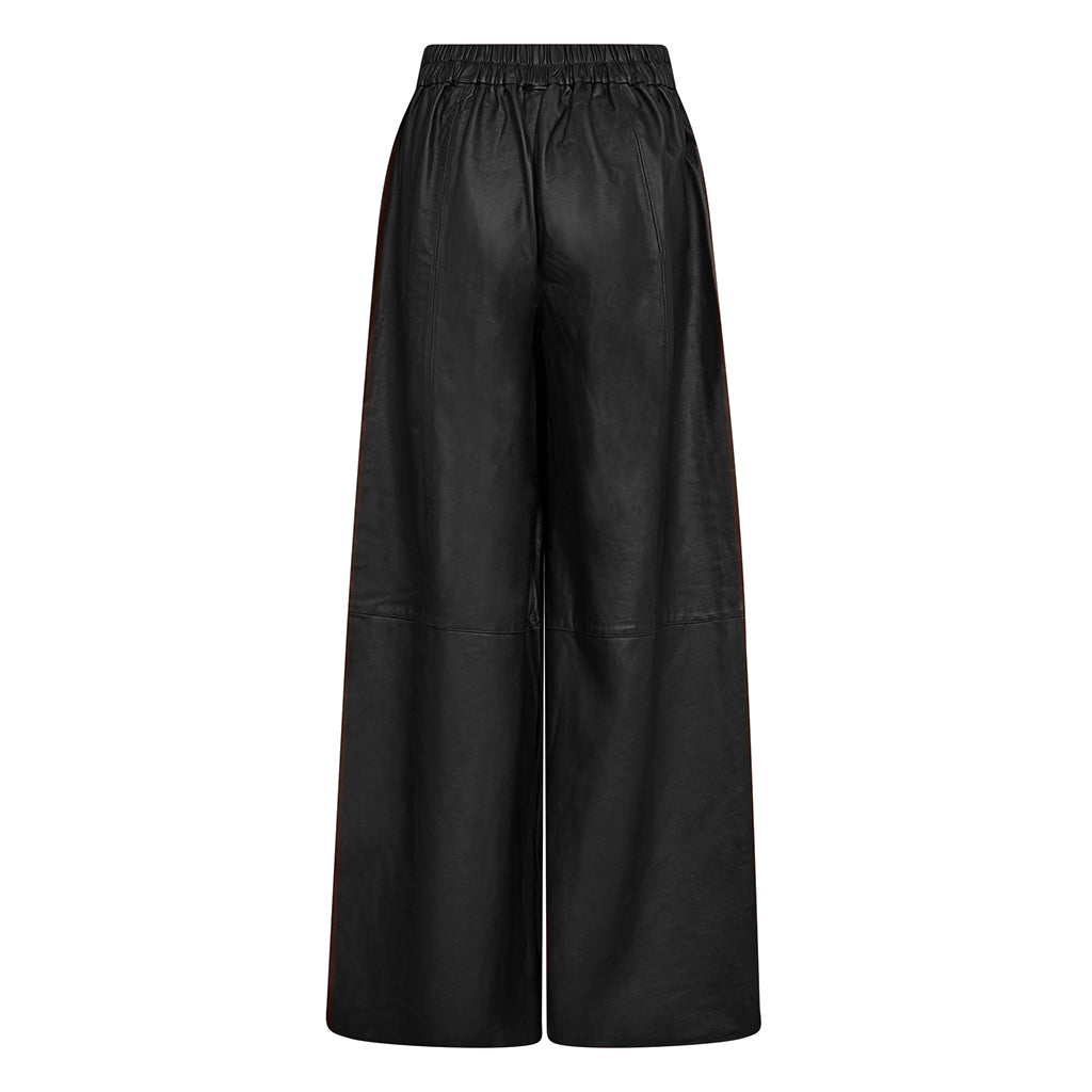 Depeche leather wear Lauren MW Full Length Leather Pants Pants 099 Black