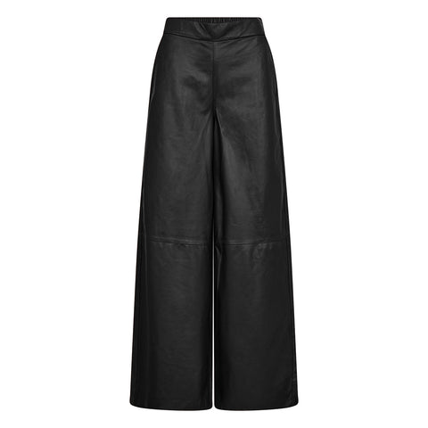 Depeche leather wear Lauren MW Full Length Leather Pants Pants 099 Black