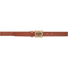 DEPECHE Leather belt with beautiful buckle Belts 014 Cognac